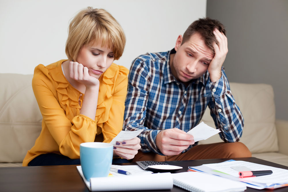 Unhappy-Couple-with-Financial-Issues